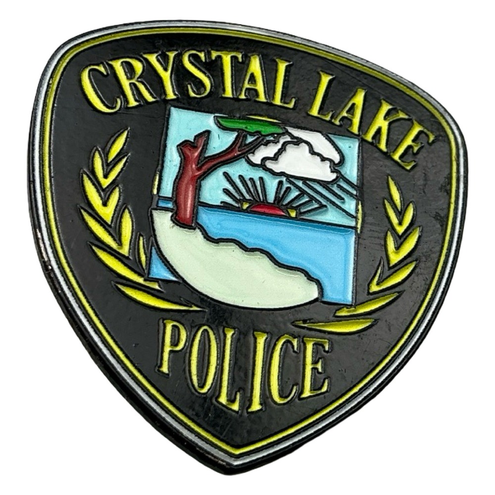 Friday the 13th Crystal Lake Police Enamel Pin Badge Horror Movie NLP S25